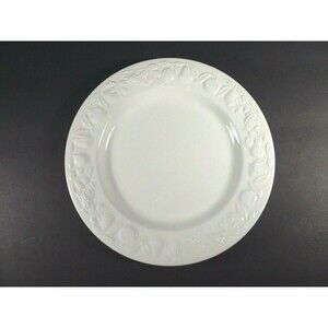 Over & Back Salad Plate White with Fruit Border 8½" OVB22
